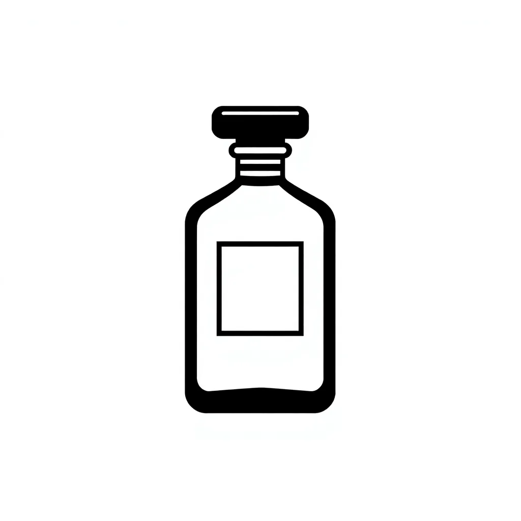 Green cylindrical perfume bottle